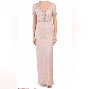 Aidan Mattox Embellished Sequin Gown - image 1